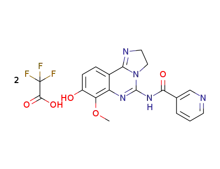 N-(8-hydroxy-7-methoxy-2,3-dihydroimidazo[1,2-c]quinazolin-5-yl)nicotinamide bis(trifluoroacetate)