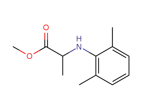 Molecular Structure of 52888-49-0 (methyl N-(2,6-dimethylphenyl)-DL-alaninate)