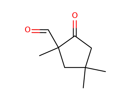 (+/-)-1,4,4-trimethyl-2-oxo-cyclopentanecarbaldehyde