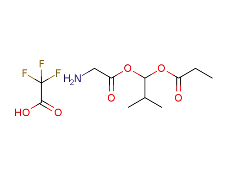 2-(2-methyl-1-(propionyloxy)propoxy)-2-oxoethanaminium trifluoroacetate salt