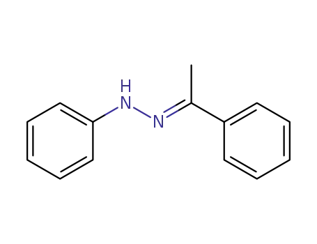 Molecular Structure of 59130-82-4 (Ethanone, 1-phenyl-, phenylhydrazone, (1E)-)