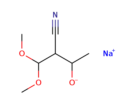 2-(dimethoxymethyl)-3-oxo-butanenitrile sodium salt