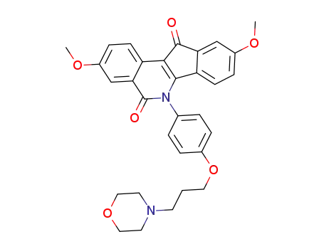 3,9-dimethoxy-6-(4-(3-morpholinopropoxy)phenyl)-5H-indeno[1,2-c]isoquinoline-5,11(6H)-dione