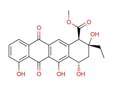Molecular Structure of 16234-96-1 (aklavinone)