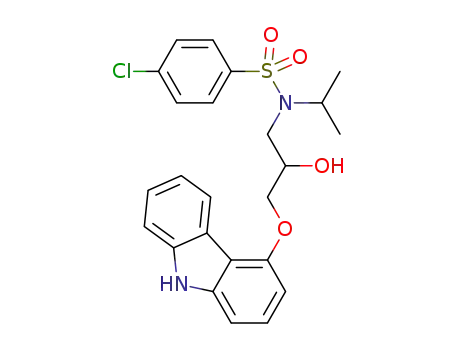 N-(3-(9H-carbazol-4-yloxy)-2-hydroxypropyl)-4-chloro-N-isopropylbenzenesulfonamide
