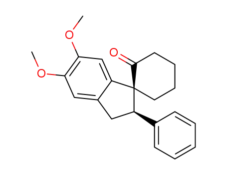 (1S,2'R)-5',6'-dimethoxy-2'-phenyl-2',3'-dihydrospiro[cyclohexane-1,1'-inden]-2-one