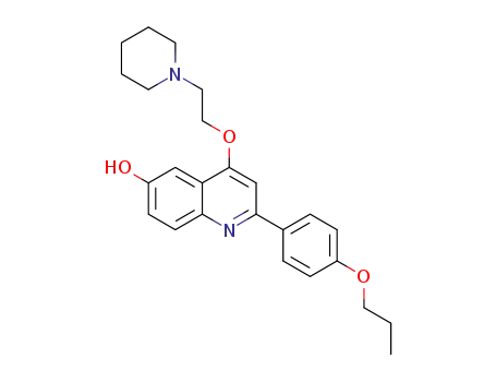 4-(2-piperidin-1-ylethoxy)-2-(4-propoxyphenyl)quinolin-6-ol