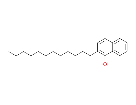 Molecular Structure of 64955-09-5 (1-Naphthalenol, 2-dodecyl-)