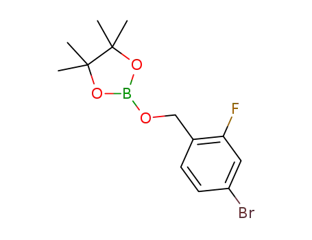 2-((4-bromo-2-fluorobenzyl)oxy)-4,4,5,5-tetramethyl-1,3,2-dioxaborolane