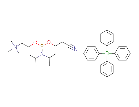2-(((2-cyanoethoxy)(diisopropylamino)phosphaneyl)oxy)-N,N,N-trimethylethan-1-aminium tetraphenylborate
