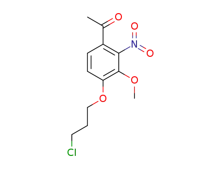 1-(4-(3-chloropropoxy)-5-methoxy-2-nitro)acetophenone