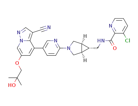 3-chloro-N-(((1R,5S,6s)-3-(5-(3-cyano-6-(2-hydroxy-2-methylpropoxy)pyrazolo[1,5-a]pyridin-4-yl)pyridin-2-yl)-3-azabicyclo[3.1.0]hexan-6-yl)methyl)picolinamide