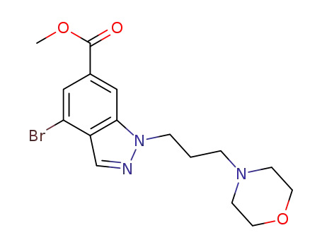 methyl 4-bromo-1-[3-(morpholin-4-yl)propyl]-1H-indazole-6-carboxylate