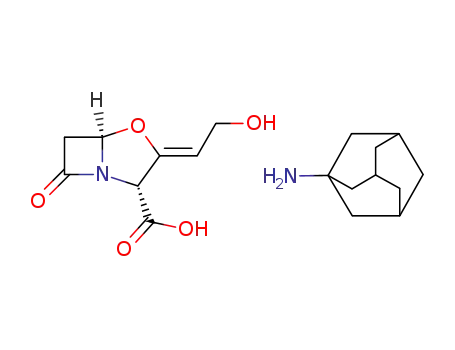 (2R,5R)-3-[2-Hydroxy-eth-(Z)-ylidene]-7-oxo-4-oxa-1-aza-bicyclo[3.2.0]heptane-2-carboxylic acid; compound with adamantan-1-ylamine