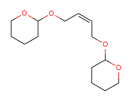 Molecular Structure of 72900-28-8 (2H-Pyran, 2,2'-[(2Z)-2-butene-1,4-diylbis(oxy)]bis[tetrahydro-)