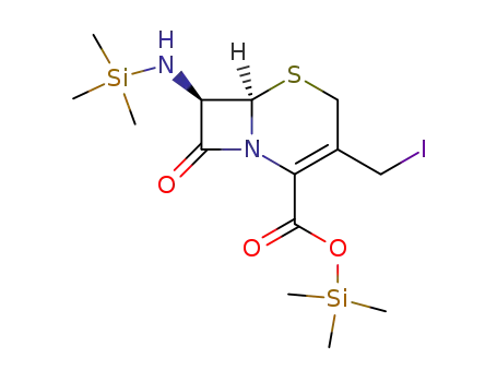 (6R,7R)-trimethylsilyl 7-(trimethylsilyl)amino-3-iodomethylceph-3-em-4-carboxylate