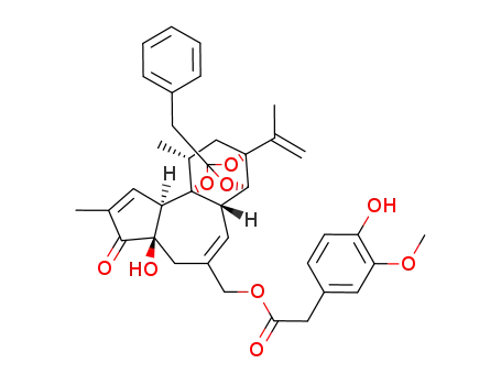 Resiniferatoxin;4-Hydroxy-3-Methoxy-[(2S,3aR,3bS,6aR,9aR,9bR,10R,11aR)-3a,3b,6,6a,9a,10,11,11a-octahydro-6a-hydroxy-8,10-diMethyl-11a-(1-Methylethenyl)-7-oxo-2-(phenylMethyl)-7H-2,9b-epoxyazuleno[5,4-