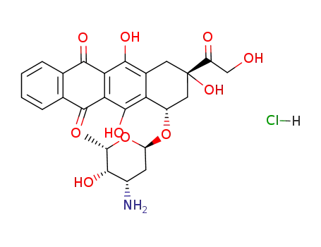(+)-4-demethoxyadriamycin hydrochloride