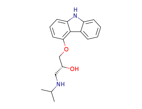 2-PROPANOL,1-(9H-CARBAZOL-4-YLOXY)-3-[(ISOPROPYL)AMINO],(2R)(R)-4-(2-HYDROXY-3-ISOPROPYLAMINO-PROPOXY)-CARBAZOLE;(R)-1-(CARBAZOL-4-YLOXY)-3-(ISOPROPYLAMINO)-2-PROPANOL;(+)-CARAZOLOL