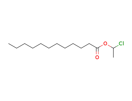 Molecular Structure of 65657-60-5 (Dodecanoic acid, 1-chloroethyl ester)