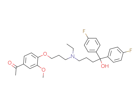 1-[4-(3-{[4,4-Bis-(4-fluoro-phenyl)-4-hydroxy-butyl]-ethyl-amino}-propoxy)-3-methoxy-phenyl]-ethanone