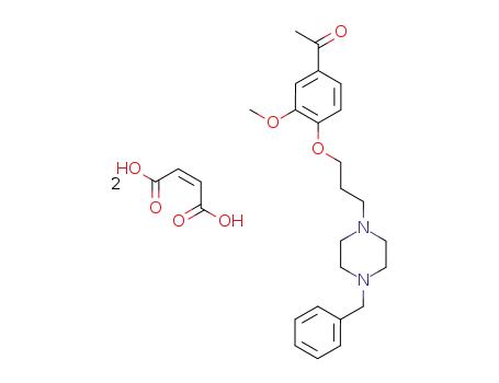 1-{4-[3-(4-Benzyl-piperazin-1-yl)-propoxy]-3-methoxy-phenyl}-ethanone; compound with (Z)-but-2-enedioic acid