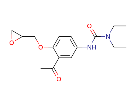 3-(3-acetyl-4-(oxiran-2-ylmethoxy)phenyl)-1,1-diethylurea