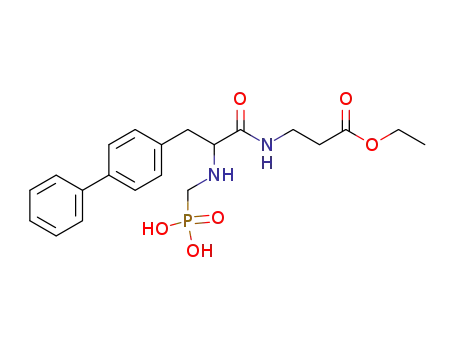 ethyl N-[2-(phosphonomethylamino)-3-(4-biphenylyl)-propionyl]-3-aminopropionate