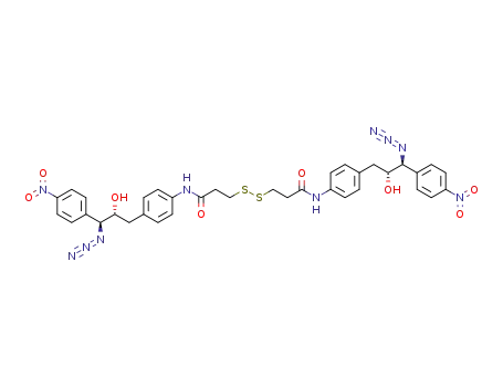3,3'-dithiodipropionic acid, bis<<4-<3-(4-nitrophenyl)-3-azido-2-hydroxypropyl>phenyl>amide>