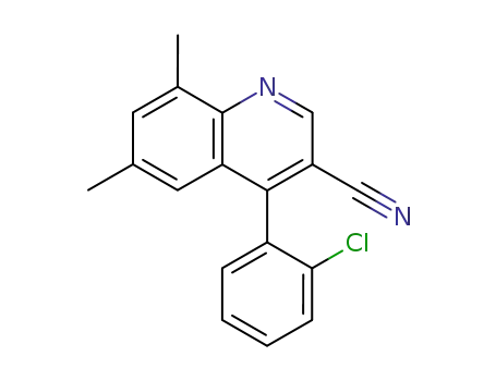 4-(2-chlorophenyl)-6,8-dimethyl-3-quinolinecarbonitrile