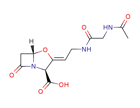 (2S,5S)-3-[2-(2-Acetylamino-acetylamino)-eth-(Z)-ylidene]-7-oxo-4-oxa-1-aza-bicyclo[3.2.0]heptane-2-carboxylic acid