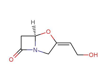 (E)-(5R)-3-(2-hydroxyethylidene)-4-oxa-1-azabicyclo<3.2.0>heptan-7-one