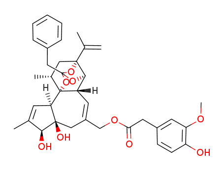 9,13,14-orthophenylacetyl-3β-hydroxyresiniferonyl 20-(4-hydroxy-3-methoxyphenylacetate)
