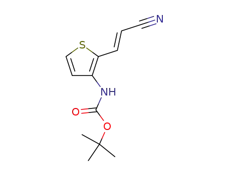 [2-((E)-2-Cyano-vinyl)-thiophen-3-yl]-carbamic acid tert-butyl ester