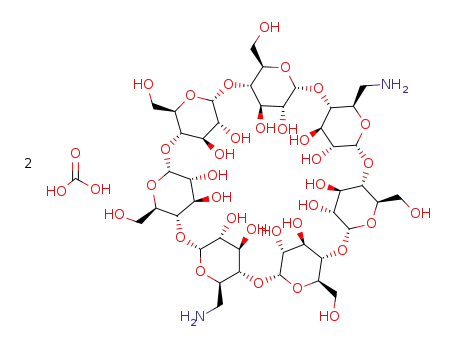 6A,6D-diamino-6A,6D-deoxy-β-cyclodextrin bis(hydrogen carbonate)