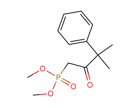 Molecular Structure of 87929-30-4 (Phosphonic acid, (3-methyl-2-oxo-3-phenylbutyl)-, dimethyl ester)