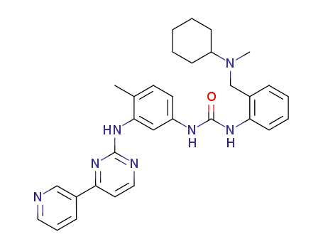 1-{2-[(cyclohexyl-methyl-amino)-methyl]-phenyl}-3-[4-methyl-3-(4-pyridin-3-yl-pyrimidin-2-ylamino)-phenyl]-urea