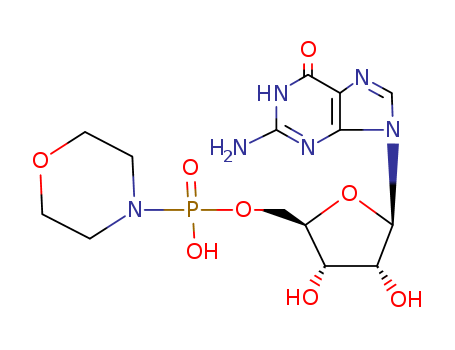 5'-O-[Hydroxy(4-morpholinyl)phosphoryl]guanosine