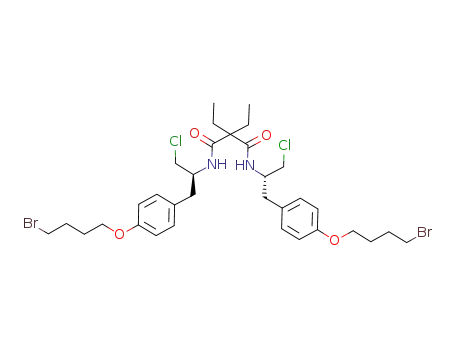 N1,N3-bis{(S)-2-[4-(4-bromobutoxy)phenyl]-1-(chloromethyl)ethyl}-2,2-diethylmalonamide