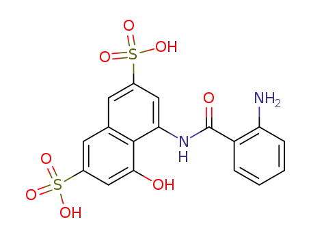 8-(2-aminobenzoyl)amino-1-hydroxynaphthalene-3,6-disulphonic acid