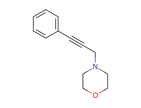 Molecular Structure of 1017-73-8 (Morpholine, 4-(3-phenyl-2-propynyl)-)