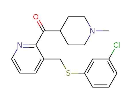 [3-[(3-chlorophenyl)thiomethyl]-2-pyridinyl][1-methyl-4-piperidinyl]methanone