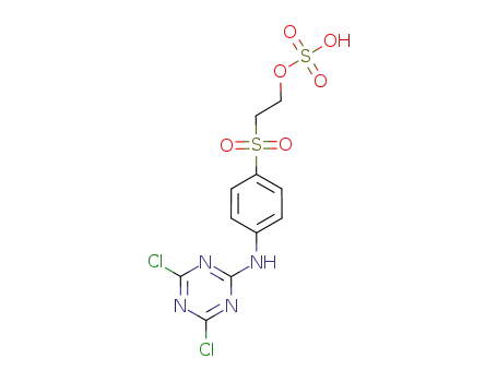 2-((4-((4,6-Dichloro-1,3,5-triazin-2-yl)amino)phenyl)sulphonyl)ethyl hydrogen sulphate