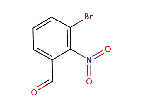 Molecular Structure of 882772-99-8 (3-bromo-2-nitrobenzaldehyde)