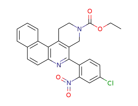 ethyl 1,2-dihydro-5-(4-chloro-2-nitrophenyl)naphtha [2,1-c][2,7]naphthyridine-3(4H)-carboxylate