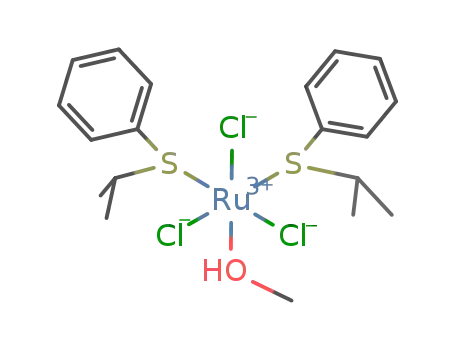 RuCl3(isopropyl-S-phenyl)2(CH3OH)