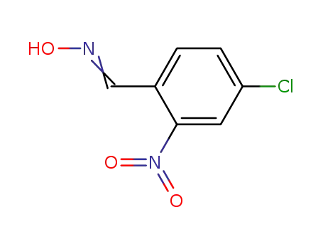 Molecular Structure of 807639-75-4 (Benzaldehyde, 4-chloro-2-nitro-, oxime)