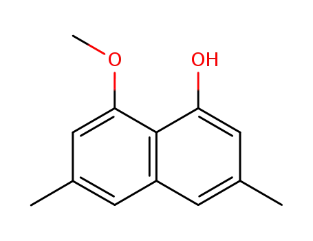1-Hydroxy-8-methoxy-3,6-dimethyl-naphthalin