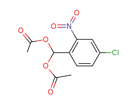 Molecular Structure of 1530-56-9 (Methanediol, (4-chloro-2-nitrophenyl)-, diacetate (ester))