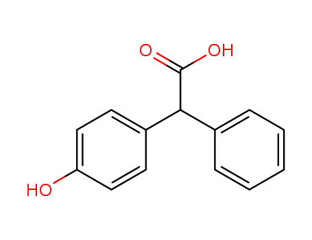 Molecular Structure of 7699-03-8 ((4-hydroxyphenyl)(phenyl)acetic acid)